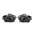 Billet 6061 T - 6 Aluminum Gloss Black Handlebar Riser Universal Fit for 7/8" 22mm Handlebars - Mofun - 90102019