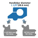 Billet 6061 T - 6 Aluminum Silver Handlebar Riser Universal Fit for 1 1/8" Handlebars - Mofun - 90102020