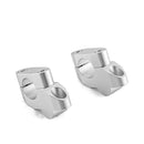 Billet 6061 T - 6 Aluminum Silver Handlebar Riser Universal Fit for 1 1/8" Handlebars - Mofun - 90102020