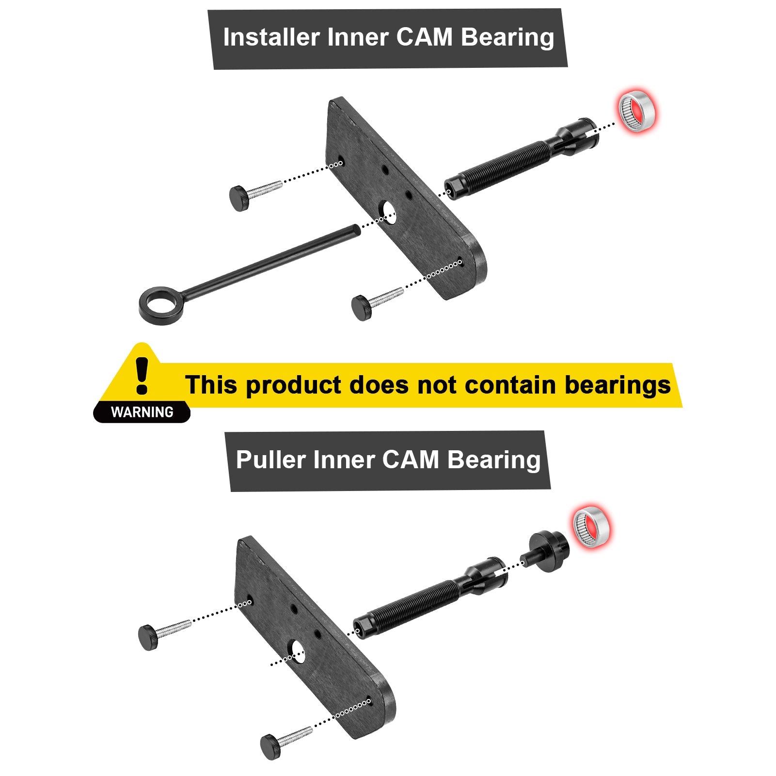 Camshaft Needle Bearing Remover and Installer for 1984 - Present Harley Evolution Engines Inner Single Cam - Mofun - 90901022