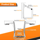 Chrome 12" Pre - Wired APE Hanger Bar - Sharp Handlebar for Harley Softail Dyna Sportster - Mofun - 90101641