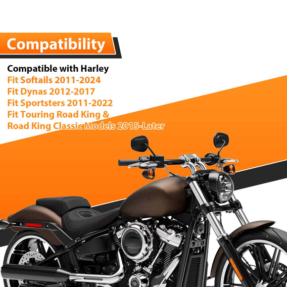 Chrome 14" Pre - Wired APE Hanger Bar - Sharp Handlebar for Harley Softail Dyna Sportster - Mofun - 90101643