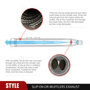 Chrome 3.5" Slip - On Mufflers Exhaust, Exhaust Pipes For 1995 - 2016 Harley Davidson Touring - Mofun - 90501036