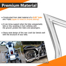 Chrome SaddleBag Rear Engine Guard Crash Bar Fits 2005 - 2017 Harley Davidson Softail Deluxe FLSTN - Mofun - 90202012