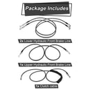 Extended Length ABS Hydraulic Front Brake Line & Hydraulic Clutch Line Kit for 2014 - 2016 Harley Touring Twin Cam Models w/ABS on 16" - 18" Handlebar (ABS) - Mofun - 90109002