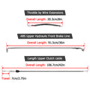 Throttle by Wire Extensions, Extended Length ABS Upper Hydraulic Front Brake Line, Clutch Cable Kit for 2018 - 2024 Harley Softail Street Bob/Heritage Classic (for 12" - 14" Handlebar ABS) - Mofun - 90109045