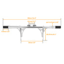 Chrome Front Highway Engine Guard Crash Bar for 2006 - 2017 Harley Davidson Dyna w/ Mid Control Models - Mofun - 90201081