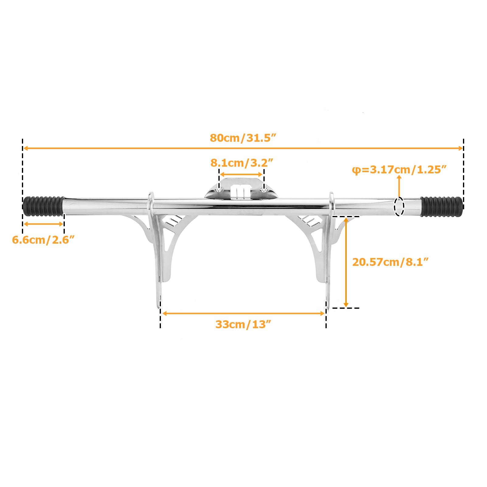 Chrome Front Highway Engine Guard Crash Bar for 2006-2017 Harley Davidson Dyna w/ Mid Control Models