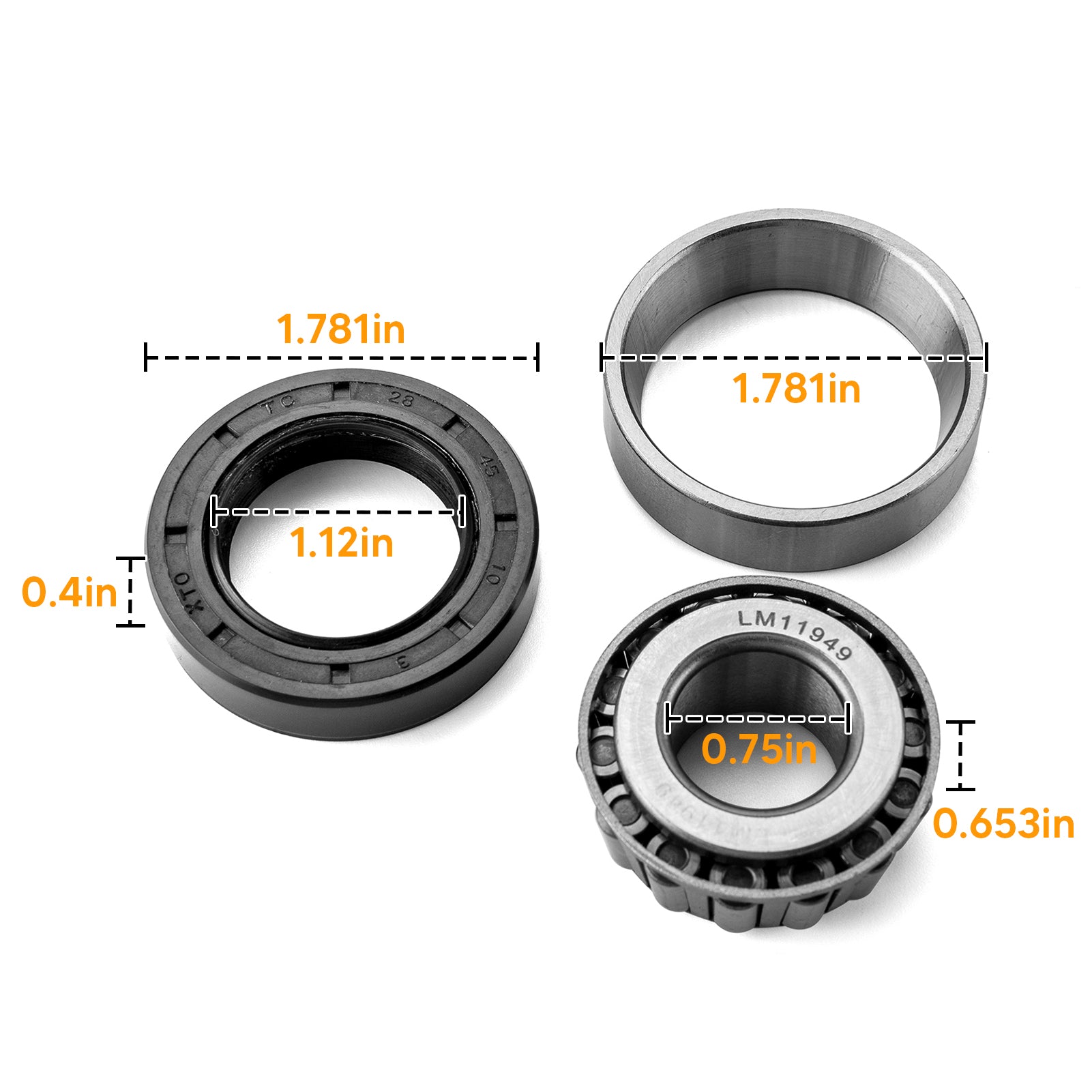 Harley Electra Glide FLH Dyna Wide Glide FXDWG Softail Standard FXST Wheel Bearing & Seal Kit