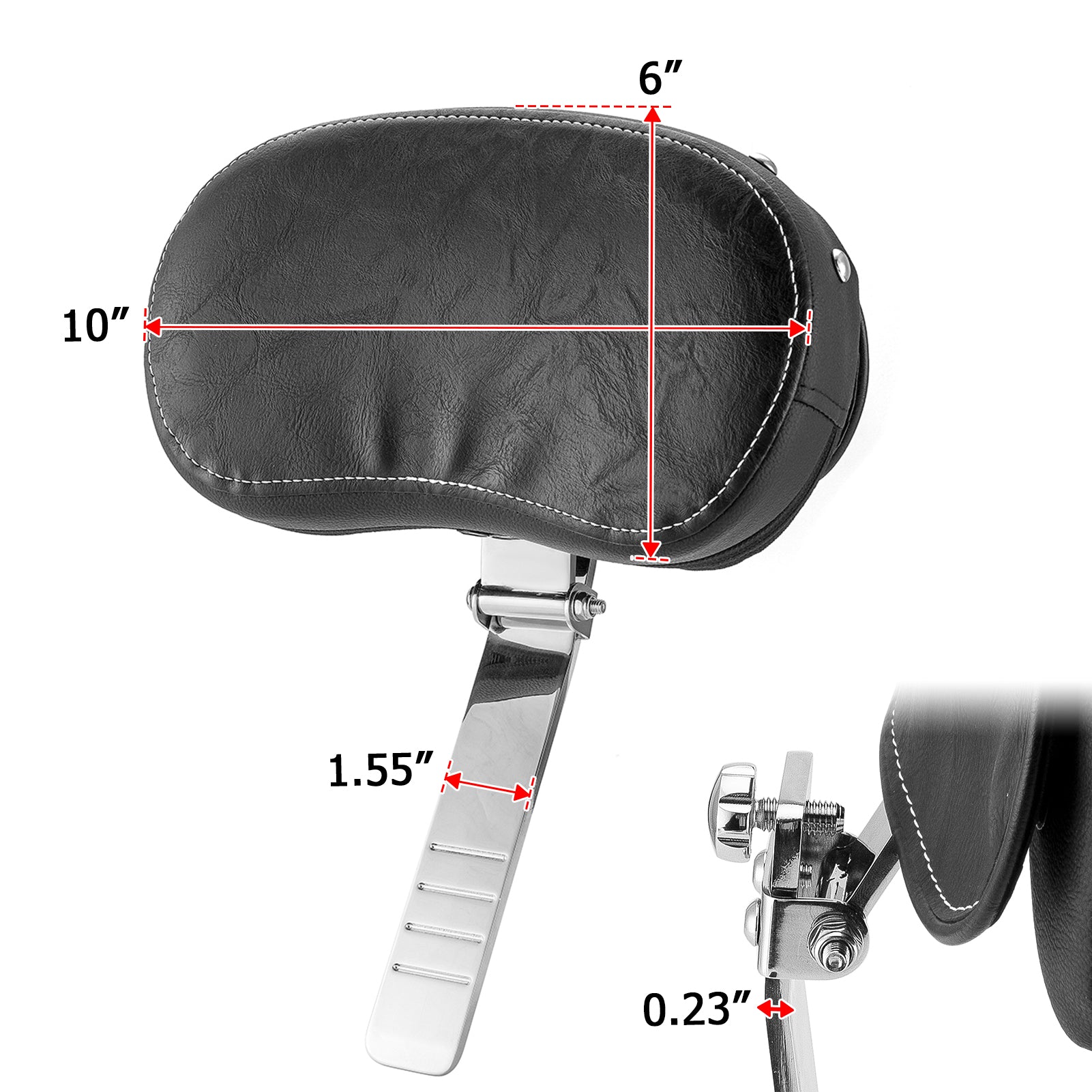 2020-2024 Indian Challenger Chieftain Springfield Adjustable Slots Rider Driver Backrest