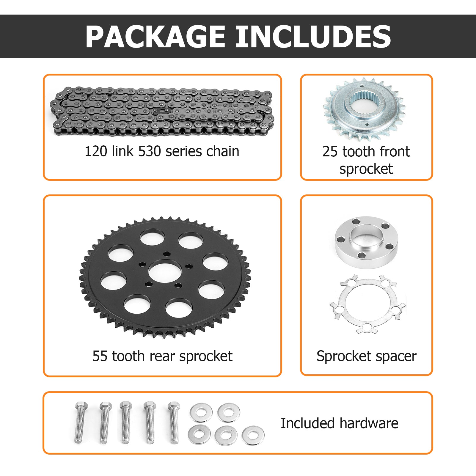 2006-2017 Harley-Davidson Dyna Twin CAM Steel Chain Drive Conversion Kit