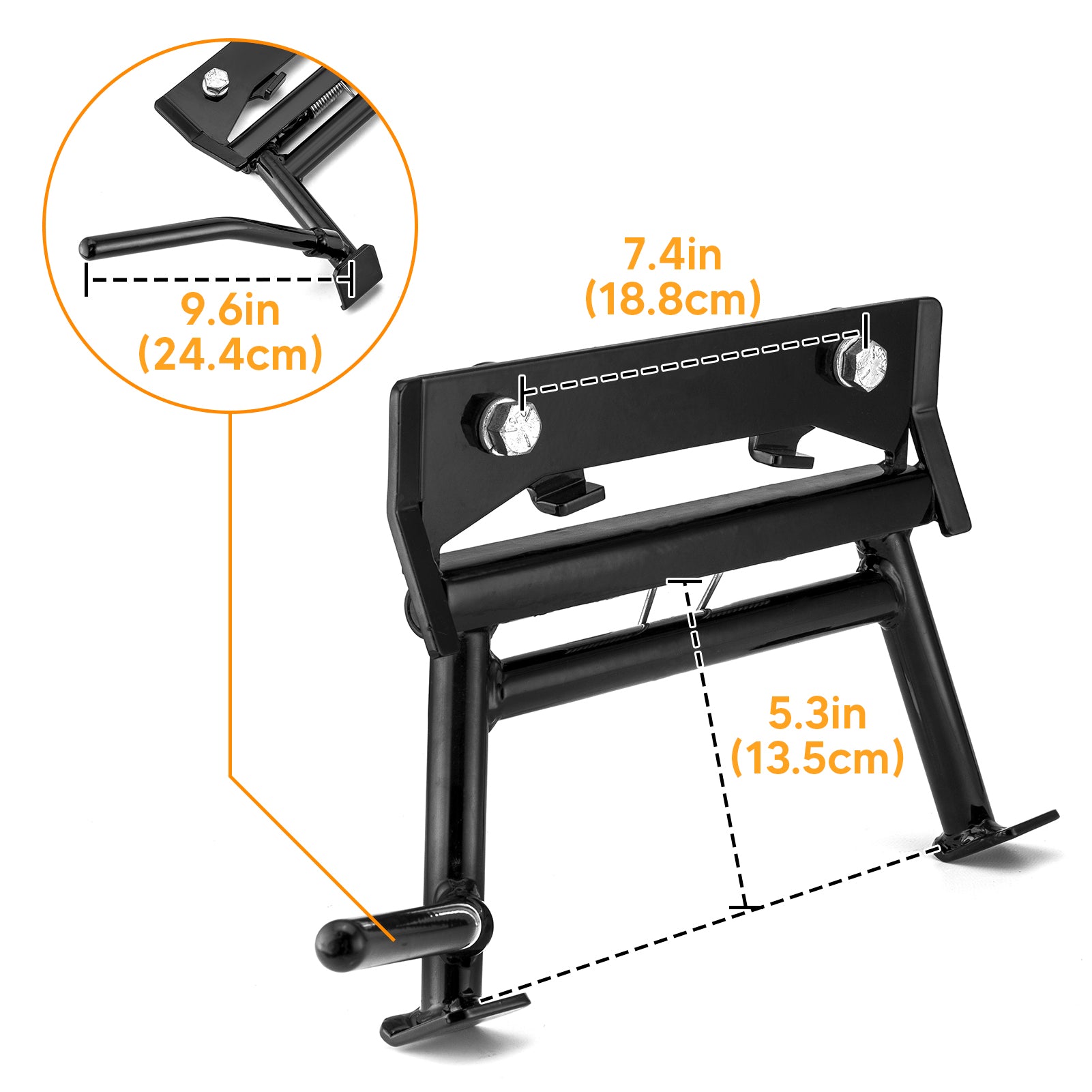 1980-2008 Harley Touring FLHT FLTR Steel Center Stand Leveling Lift Rear Wheel Mount