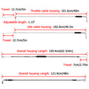 Non - ABS Hydraulic Brake Line&Clutch Cable&Throttle Cable Kit for Harley Sportster 883 Iron/Custom XL (for 12" - 14" Handlebar w/Non - ABS) - Mofun - 90109243