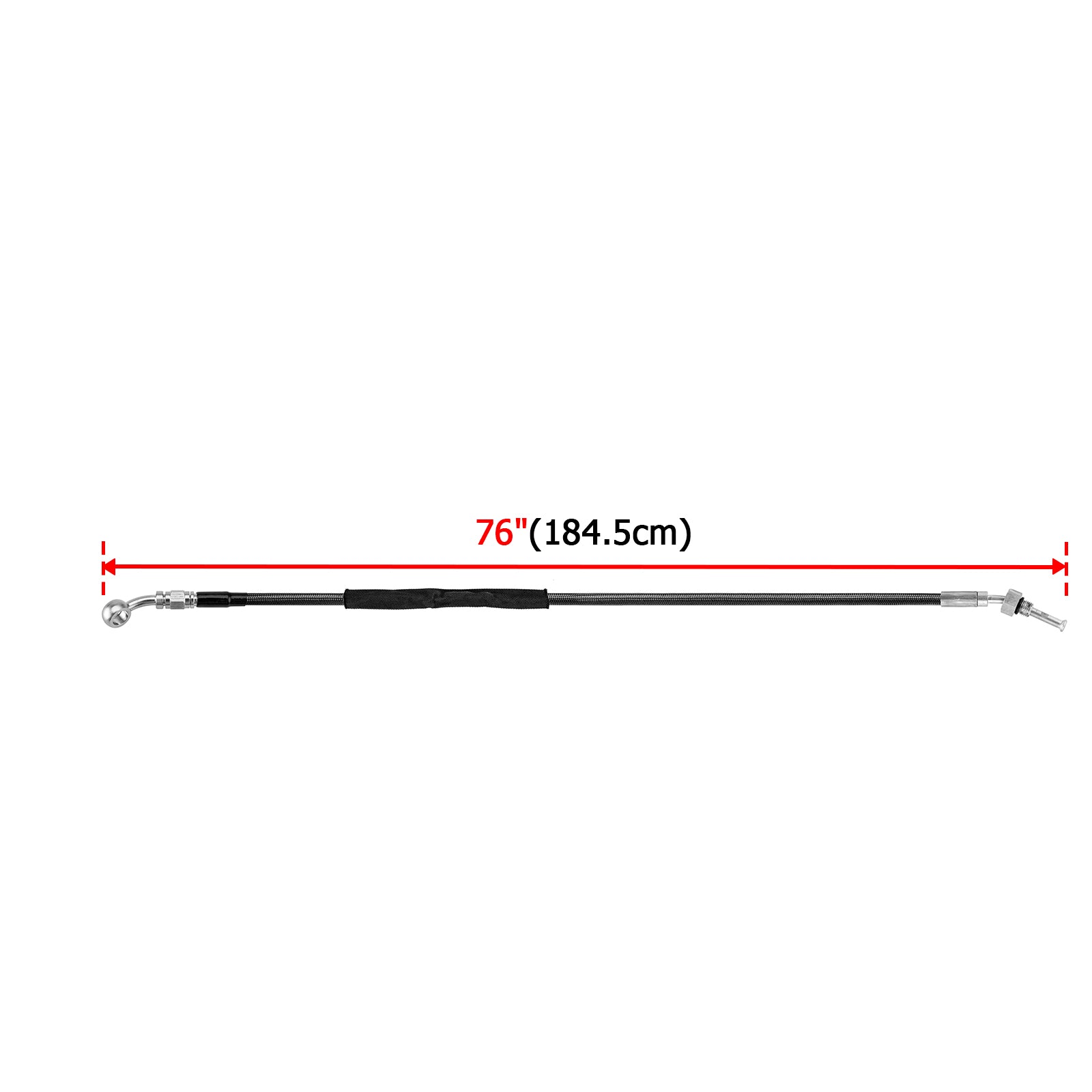 2013-2016 Harley CVO Touring 76" Extended Length Stainless Steel Hydraulic Clutch Cable for 16"-18" Handlebar