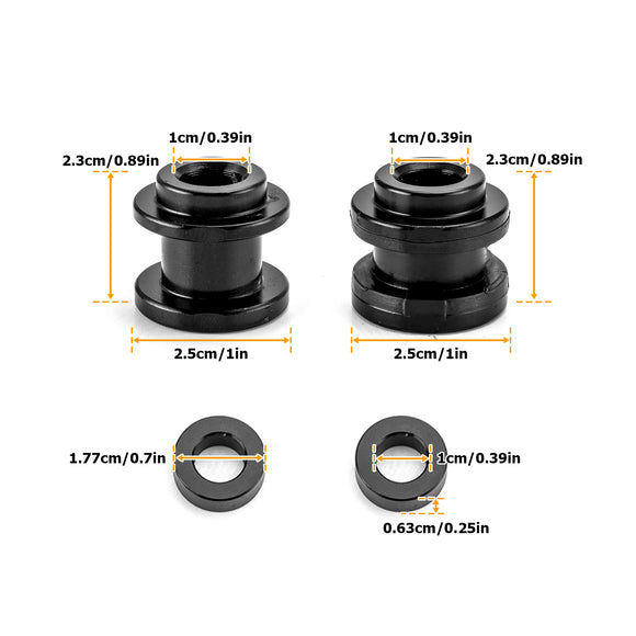 Black Aluminum HoldFast Docking Hardware Kit for 2018+ Harley Softail Fat Boy/Street Bob/Low Rider - Mofun - 90303029