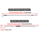 Non - ABS Hydraulic Front Brake Line, Clutch Cable Kit for Harley Sportster 883 Iron/Custom XL (for 10" Handlebar w/Non - ABS) - Mofun - 90109241