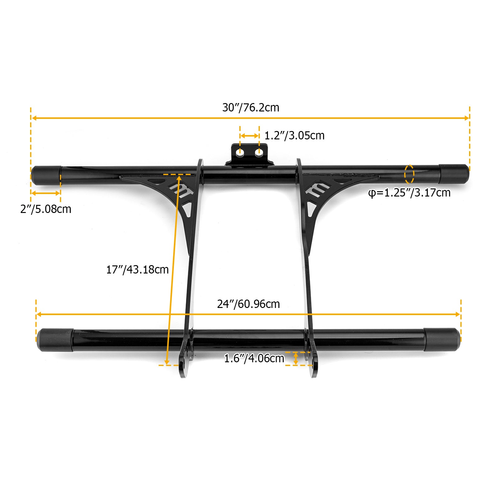 Front Highway Engine Guard Crash Bar for 2004-2022 Harley Sportster 883/1200 w/ Forward or Mid Control Models