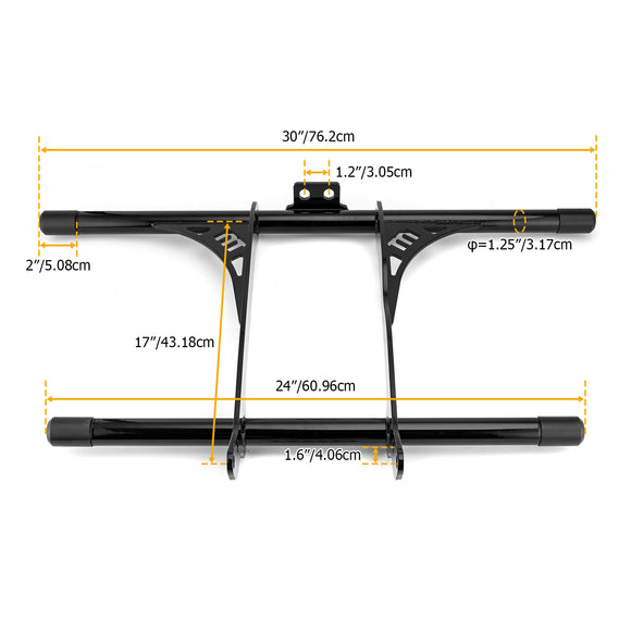 Front Highway Engine Guard Crash Bar for 2004 - 2022 Harley Sportster 883/1200 w/ Forward or Mid Control Models - Mofun - 90201084