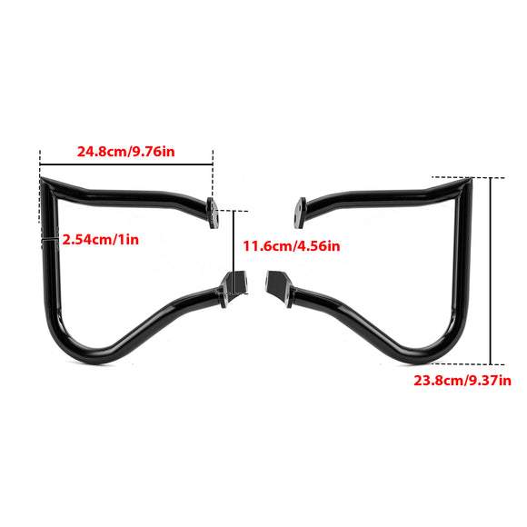 2020-2025 Harley Softail Low Rider / Heritage Softail Classic Sharp Rear SaddleBag Crash Bar