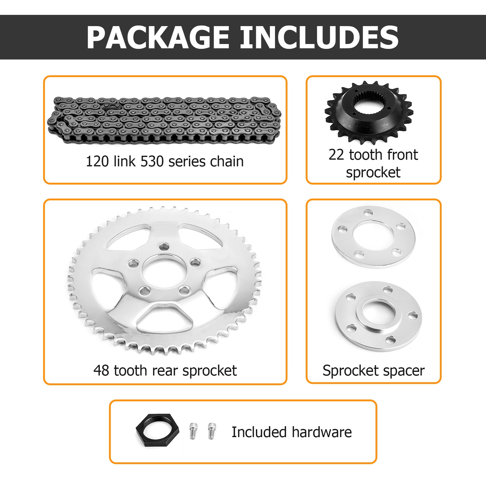 1994-2003 Harley 1200 Sportster XL Steel Chain Drive Conversion Kit