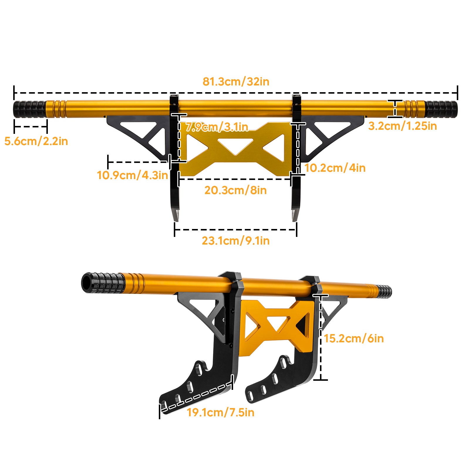 Removable Front Flat - Out Bar, Front Highway Engine Guard Crash Bar for 2018 - 2024 Harley Davidson Softail Fat Boy/Street Bob/Low Rider - Mofun - 90201103