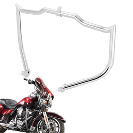 Flat - Sharp Front Engine Guard Crash Bar Highway Bar for 2009 - 2023 Harley Touring and Trike Models without Lower Fairing - Mofun - 90201126