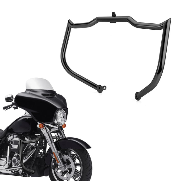 Flat - Sharp Front Engine Guard Crash Bar Highway Bar for 2009 - 2023 Harley Touring and Trike Models without Lower Fairing - Mofun - 90201127