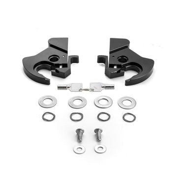 For 1984-2026 Harley Touring Softail Dyna Sportster Aluminum Locking Detachable Rotary Docking Latch Clips - Mofun - 90320012