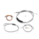 For 1993-2005 Harley Dyna Wide Glide FXDWG Non-ABS Models Extended Length Throttle and Idle Cable&Clutch Cable&Non-ABS Hydraulic Front Brake Line Kit (16"-18" Handlebar (Non-ABS)) - Mofun - 90109252
