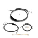 For 1993-2005 Harley Dyna Wide Glide FXDWG Non-ABS Models Extended Length Throttle and Idle Cable&Clutch Cable&Non-ABS Hydraulic Front Brake Line Kit (16"-18" Handlebar (Non-ABS)) - Mofun - 90109252