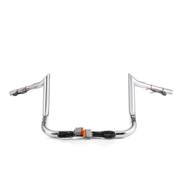 For 1996-2006 Harley Touring with Batwing Fairing Models 10" Pre-wired Bagger Ape Bar-Sharp Handlebar - Mofun - 90101711