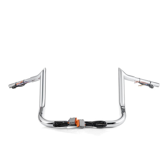 For 1996-2006 Harley Touring with Batwing Fairing Models 10" Pre-wired Bagger Ape Bar-Sharp Handlebar - Mofun - 90101711