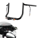 For 1996 - 2006 Harley Touring with Batwing Fairing Models 12" Pre - Wired Ape Hanger Handlebar - Mofun - 90101714
