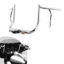 For 1996 - 2006 Harley Touring with Batwing Fairing Models 12" Pre - Wired Ape Hanger Handlebar - Mofun - 90101713