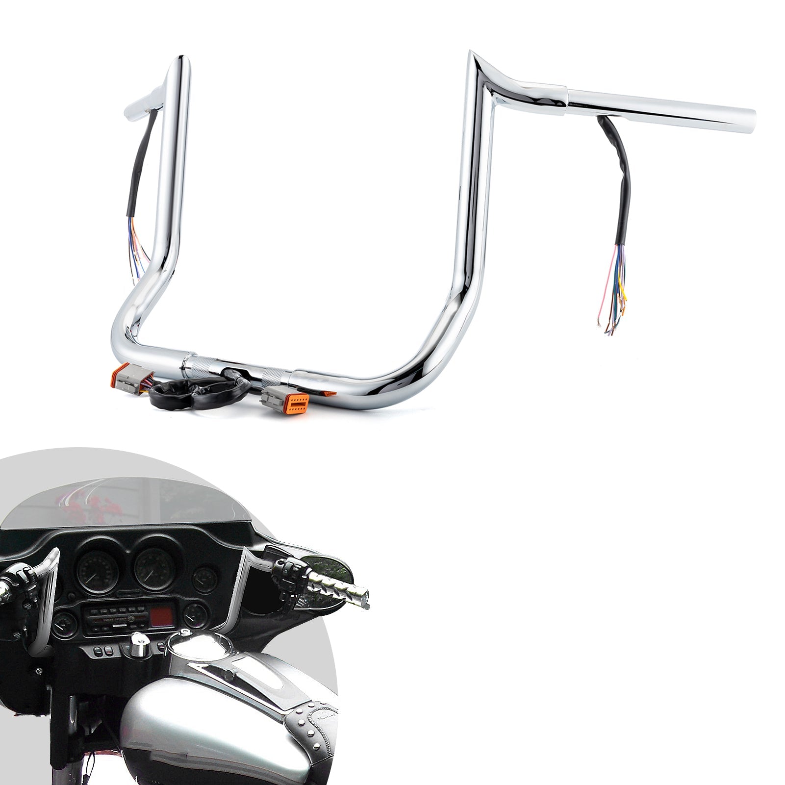 For 1996 - 2006 Harley Touring with Batwing Fairing Models 12