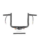 For 1996 - 2006 Harley Touring with Batwing Fairing Models Gloss Black 10" Pre - Wired Ape Hanger Handlebar - Mofun - 90101712