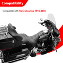 For 1996 - 2006 Harley Touring with Batwing Fairing Models Gloss Black 10" Pre - Wired Ape Hanger Handlebar - Mofun - 90101712