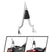 For 1997-2008 Harley Touring Road King/Electra Glide Standard Chrome Plated 24" Sharp Angle Passenger Backrest Sissy Bar - Mofun - 90302205