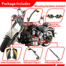 For 2000-2017 Harley Softail FL Models Motorcycle Brake Shifter Levers Diamond Armor Floorboards Kit - Mofun - 90409006