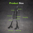 For 2004-2022 Harley Sportster XL 883 1200 Gloss Black Dual Sharp-Angle Passenger Backrest Sissy Bar - Mofun - 90302197