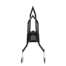 For 2006-2017 Harley Softail FLSTF/FLSTFB/FLSTSB/FXSTB/FXSTC/FXST/FXSTS Gloss Black Dual Sharp-Angle Passenger Backrest Sissy Bar - Mofun - 90302202