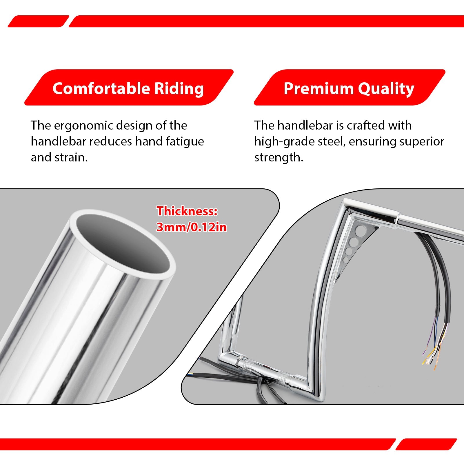 For 2007-2014 Harley Softail/Dyna/Sportster 12
