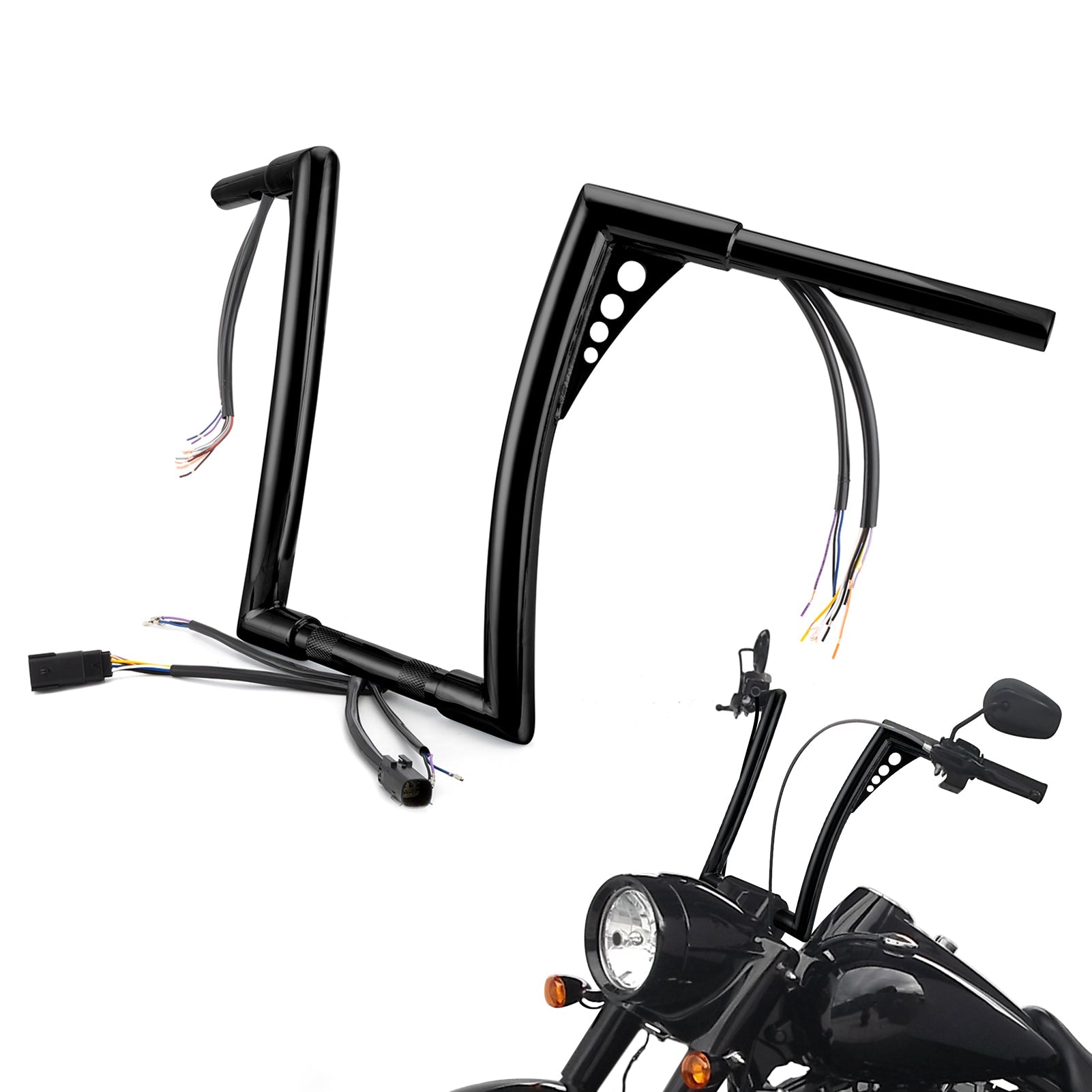 For 2007-2014 Harley Softail/Dyna/Sportster 12