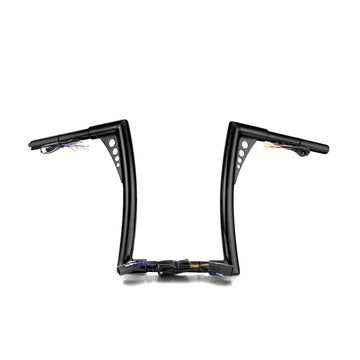 For 2007-2014 Harley Softail/Dyna/Sportster 12" Pre-wired APE Hanger Bar-flat Handlebar - Mofun - 90101722