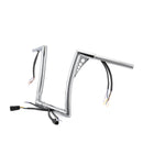 For 2007-2014 Harley Softail/Dyna/Sportster 12" Pre-wired APE Hanger Bar-flat Handlebar - Mofun - 90101722