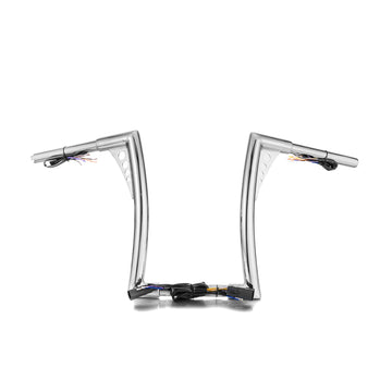 For 2007-2014 Harley Softail/Dyna/Sportster 12" Pre-wired APE Hanger Bar-flat Handlebar - Mofun - 90101721
