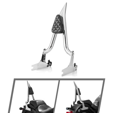 For 2007-2017 Harley Softail Fat Boy / Softail Standard Sharp Angle 24" Passenger Backrest Sissy Bar - Mofun - 90302211