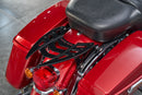 For 2009-2026 Harley Touring Models Gloss Black Dual Sharp-Angle Luggage Rack - Mofun - 90205099