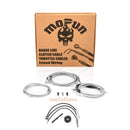 For 2014-2016 Harley Touring w/ABS Models Handlebar Extension Wire, Extended Length ABS Hydraulic Front Brake Line and Hydraulic Clutch Line Kit (for 12"-14" Handlebar (ABS)) - Mofun - 90109057