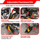 For 2014-2025 Harley Touring Models Motorcycle Brake Shifter Levers Diamond Armor Floorboards Kit - Mofun - 90409002